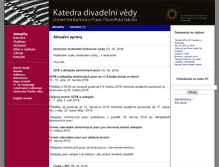 Tablet Screenshot of dv.ff.cuni.cz