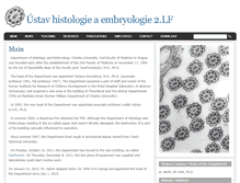 Tablet Screenshot of histologie.lf2.cuni.cz
