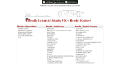 Desktop Screenshot of moodle.lfhk.cuni.cz
