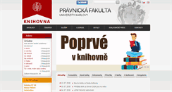 Desktop Screenshot of knihovna.prf.cuni.cz