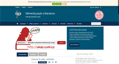 Desktop Screenshot of german.ff.cuni.cz