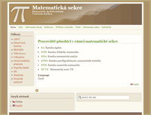 Tablet Screenshot of karlin.mff.cuni.cz