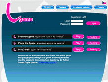 Tablet Screenshot of lgame.ms.mff.cuni.cz