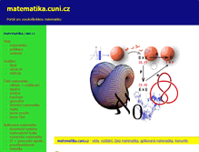 Tablet Screenshot of matematika.cuni.cz