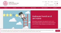 Desktop Screenshot of fsv.cuni.cz