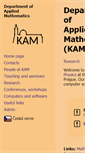 Mobile Screenshot of kam.mff.cuni.cz