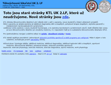 Tablet Screenshot of ktl.lf2.cuni.cz