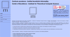 Desktop Screenshot of iti.mff.cuni.cz