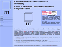 Tablet Screenshot of iti.mff.cuni.cz