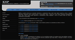 Desktop Screenshot of ksp.mff.cuni.cz
