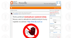 Desktop Screenshot of ovavt.lfp.cuni.cz