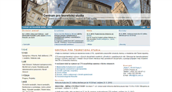 Desktop Screenshot of cts.cuni.cz