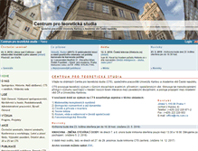 Tablet Screenshot of cts.cuni.cz