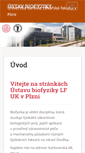 Mobile Screenshot of biofyzika.lfp.cuni.cz