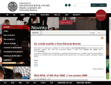 Tablet Screenshot of iss.fsv.cuni.cz