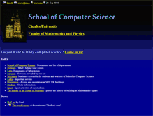 Tablet Screenshot of cs.mff.cuni.cz