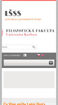 Mobile Screenshot of lsss.ff.cuni.cz