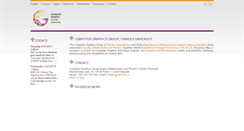 Desktop Screenshot of cgg.mff.cuni.cz