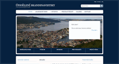Desktop Screenshot of nordic.ff.cuni.cz