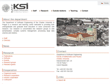 Tablet Screenshot of ksi.mff.cuni.cz