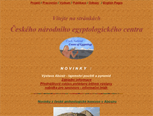 Tablet Screenshot of egypt.cuni.cz